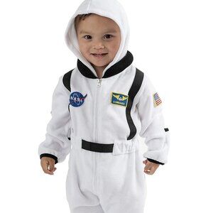 Cuddle Club One Piece Astronaut Romper Hooded Fleece Onesie Jumper for Kids 4T